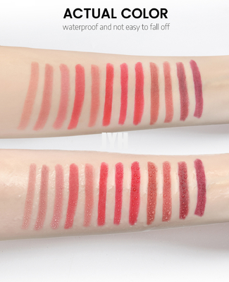 Barra de labios aterciopelada desnuda de hidratación resistente giratoria de la sensación de Sharpenable Matte Lip Liner Crayon Smudge