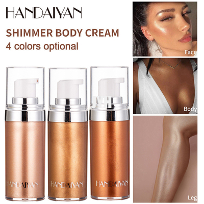 fundación líquida poner crema de Glow Glistening Makeup de la cara 20ml y del iluminador de Bronzer del Highlighter de Luminizer del cuerpo