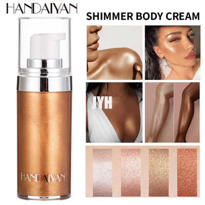 fundación líquida poner crema de Glow Glistening Makeup de la cara 20ml y del iluminador de Bronzer del Highlighter de Luminizer del cuerpo