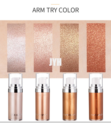 fundación líquida poner crema de Glow Glistening Makeup de la cara 20ml y del iluminador de Bronzer del Highlighter de Luminizer del cuerpo