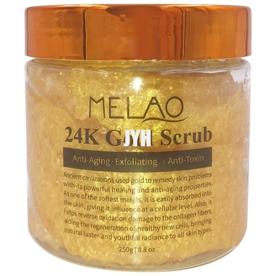 250g el oro del vegano 24k friega el cuerpo hidratante y Exfoliating poner crema