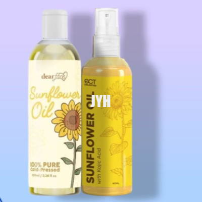 aceite puro orgánico del portador del aceite de semilla de girasol 60ml el 100% que alimenta para el pelo de la cara de la piel