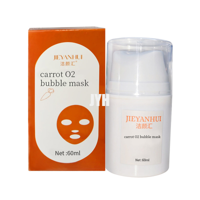 Poros de limpiamiento profundos de la cabeza facial de Clay Mask Whitening Remove Black de la burbuja de la zanahoria