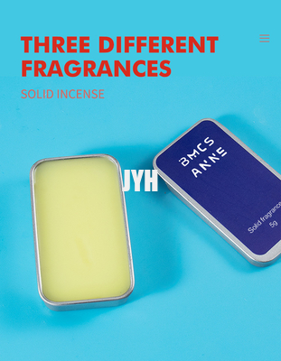 Bálsamo natural del perfume del viaje sólido del OEM 10mL para las mujeres de los hombres