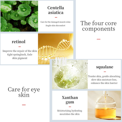 crema del ojo del retinol 30G oscura debajo de bolso anti antienvejecedor rápido del ojo del removedor de la arruga del instante de los círculos del ojo