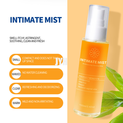 Niebla femenina natural del cuidado de la balanza pH de los productos para el cuidado de la piel del OEM 100ML para picar áreas íntimas