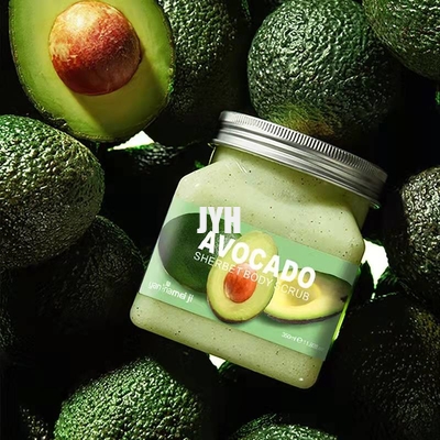 Hidratación de limpiamiento profunda orgánica de Exfoliante del exfoliante corporal facial del aguacate del ODM