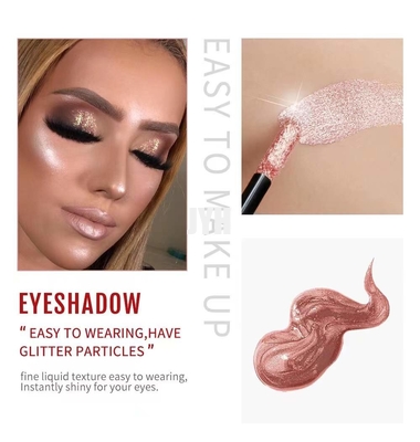 Colores luminosos impermeables de la etiqueta privada 10 del sombreador de ojos del maquillaje del ojo