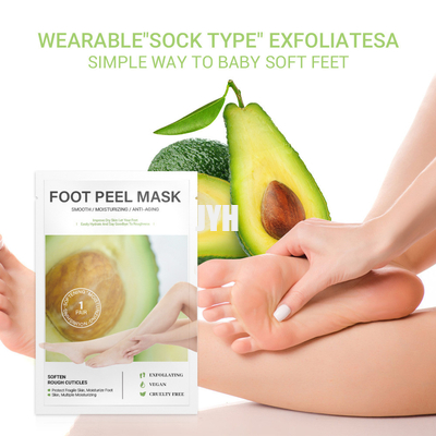 hidratación Exfoliating de la máscara del pie del aguacate 40ml y rejuvenecer del sistema del cuidado de pie