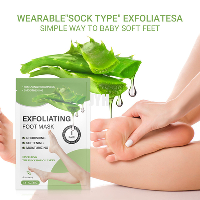Áloe Exfoliating e hidratante Vera Foot Mask For Rejuvenating