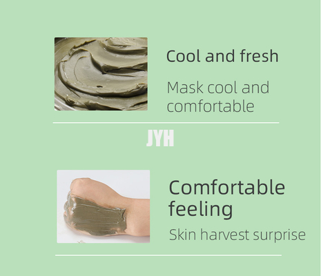 Acné anti de limpiamiento Clay Mask Face Mung Bean facial que purifica la máscara verde