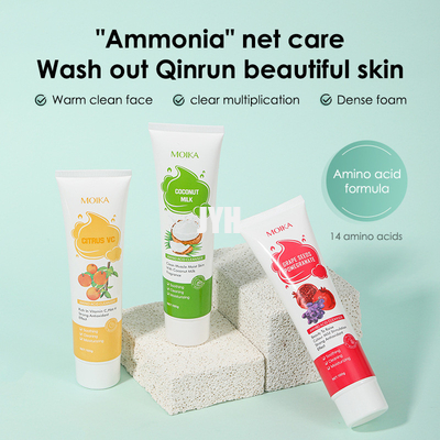 Despedregadora de limpiamiento profunda de la cara del lavado facial de la vitamina del aminoácido de la crema del ISO que blanquea Vc
