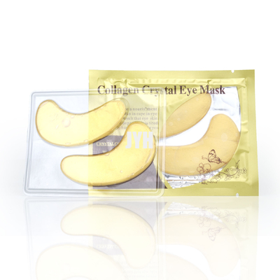 El gel Maskss del colágeno de la belleza de la máscara de ojo del oro del ODM 24k remienda la hoja para el Puffiness