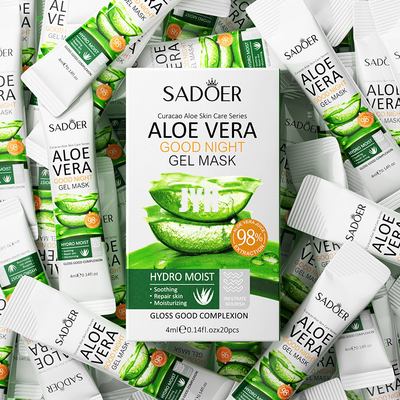 Áloe hidratante que blanquea coreano Vera Skin Care Mask de la hoja facial de la máscara de la belleza