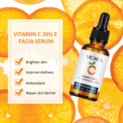 30 ml de suero para aclarar la cara con vitamina C y ácido hialurónico
