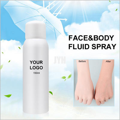 150 ml de loción líquida para el rostro que cubre y aclara el cuerpo exterior con spray protector aislante