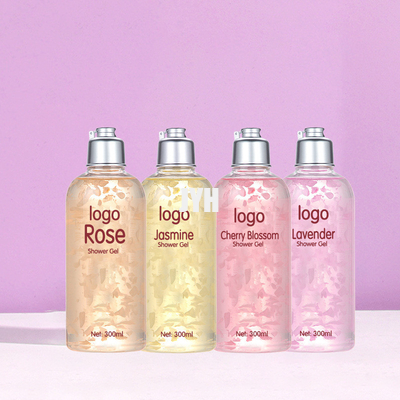 300 ml de productos OEM para el cuidado de la piel Petal Perfume Limpieza Hidratante Gel de ducha