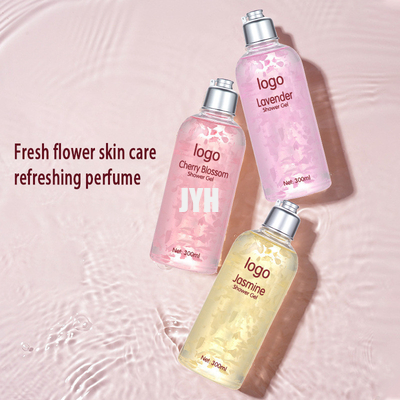 300 ml de productos OEM para el cuidado de la piel Petal Perfume Limpieza Hidratante Gel de ducha
