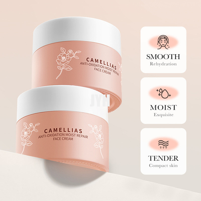 Perfumes sin perfume Productos de cuidado de la piel OEM Flor de camelia Reparación humectante antioxidante Crema facial