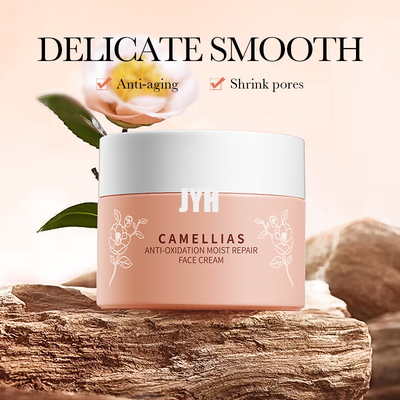 Perfumes sin perfume Productos de cuidado de la piel OEM Flor de camelia Reparación humectante antioxidante Crema facial