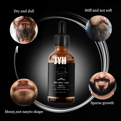 100% natural refuerza el crecimiento de la barba aceite acondicionador con argán orgánico